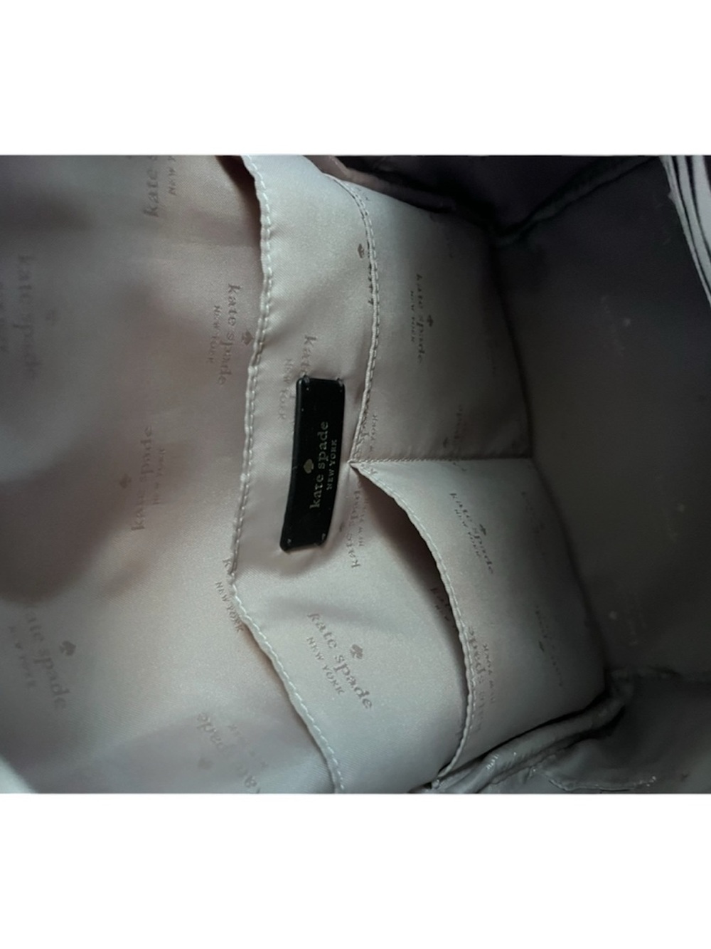 kate spade Gray Nylon Backpack with Black Trim - Picture 5 of 5